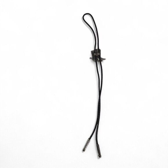 EGE Vintage 9'92 Pewter Western Cowboy Boots Bolo Tie - Picture 5 of 7